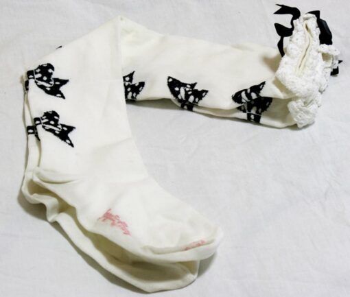 Angelic Pretty Black Bow Over Knee Socks