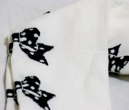 Angelic Pretty Black Bow Over Knee Socks