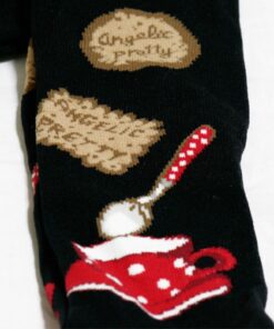 Angelic Pretty French Cafe Black Over Knee Socks