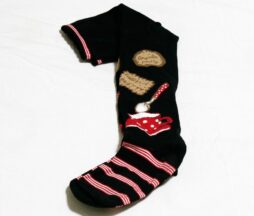 Angelic Pretty French Cafe Black Over Knee Socks