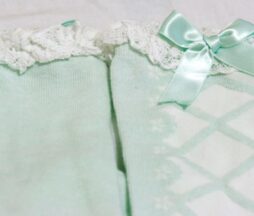Angelic Pretty Mint Lace Topped Over Knee Socks