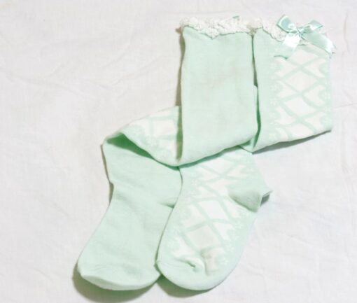 Angelic Pretty Mint Lace Topped Over Knee Socks