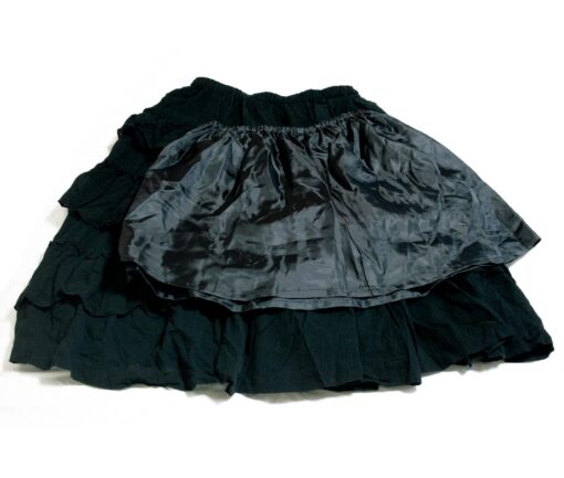 Black Peace Now Tiered Ruffle Skirt - Image 2