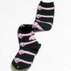 BtSSB Black/Pink Ribbon Over Knee Socks