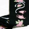 BtSSB Tea and Roses Black Over Knee Socks
