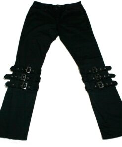 Black Peace Now Triple Strap Pants