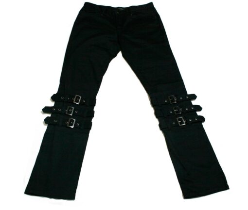 Black Peace Now Triple Strap Pants