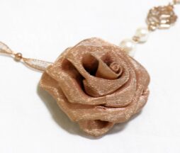 Black Peace Now Rose Necklace