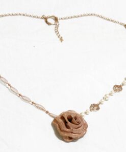 Black Peace Now Rose Necklace