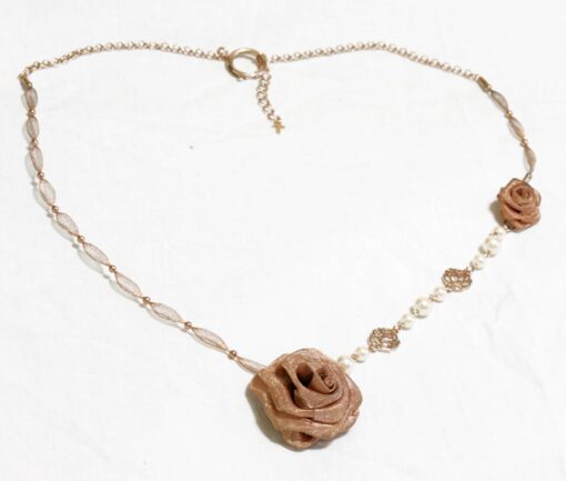 Black Peace Now Rose Necklace