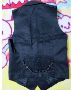 Black Peace Now for Men Back Chain Vest