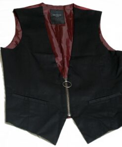 Black Peace Now for Men Black and Red Vest