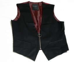 Black Peace Now for Men Black and Red Vest