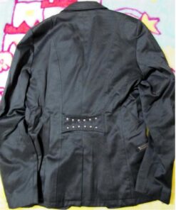 Black Peace Now for Men Studded Jacket