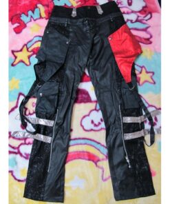 H. Naoto Sixh Red and Black Pants