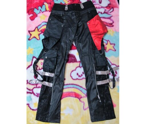 H. Naoto Sixh Red and Black Pants