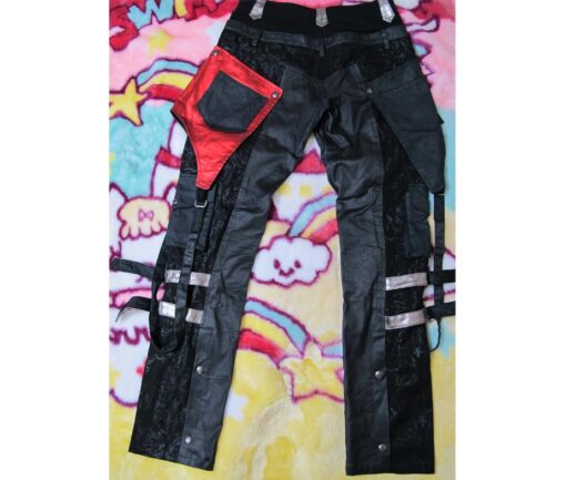 H. Naoto Sixh Red and Black Pants