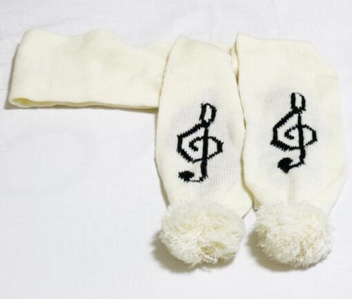 HeartE Treble Clef Scarf