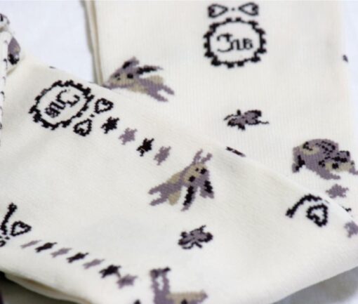 Innocent World Forest Print Over Knee Socks