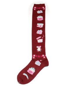 BtSSB Wine Hatbox Over Knee Socks
