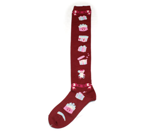 BtSSB Wine Hatbox Over Knee Socks