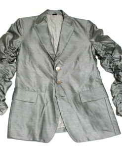 Gadget Grow Silver Gathered Sleeves Jacket