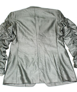 Gadget Grow Silver Gathered Sleeves Jacket