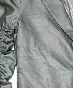 Gadget Grow Silver Gathered Sleeves Jacket