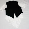 Black Peace Now Short Sleeved Tail-Shirt and Vest