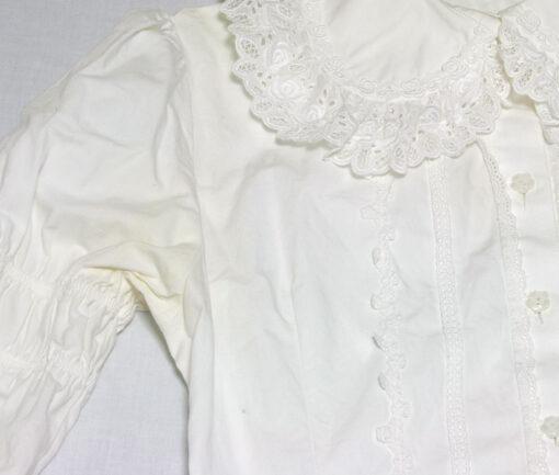 BtSSB Off White Detachable Sleeve  Blouse