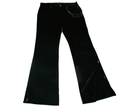 Black Peace Now for Men Leather Pocket Pants