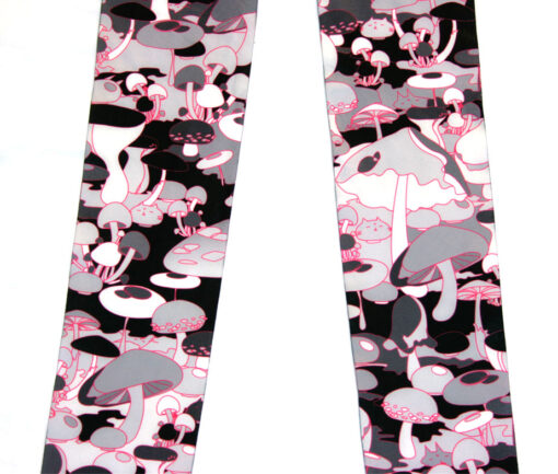 Mint Neko Mushroom Print Tights