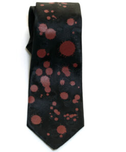 Black Peace Now Blood Spatter Tie