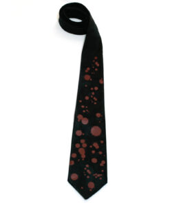 Black Peace Now Blood Spatter Tie