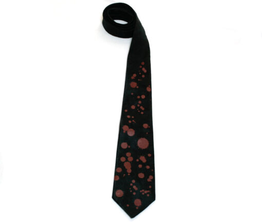 Black Peace Now Blood Spatter Tie