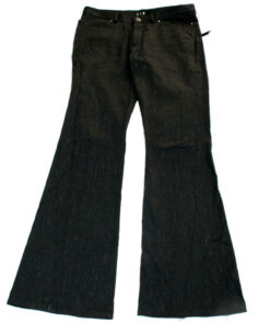 Black Peace Now Rain Pattern Pants