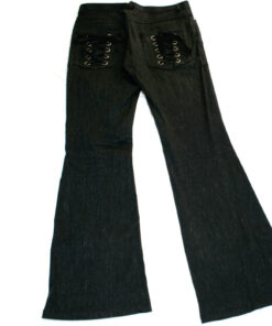 Black Peace Now Rain Pattern Pants