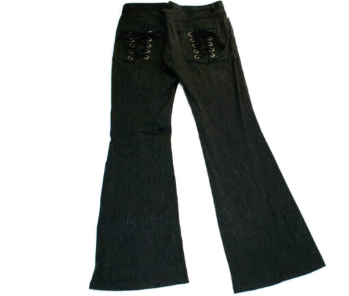 Black Peace Now Rain Pattern Pants