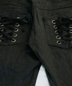 Black Peace Now Rain Pattern Pants