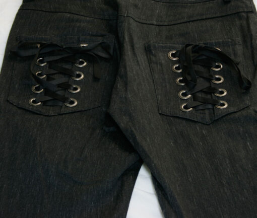 Black Peace Now Rain Pattern Pants