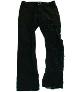 Black Peace Now Slit Leg Pants