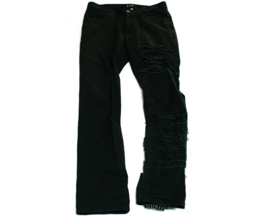 Black Peace Now Slit Leg Pants