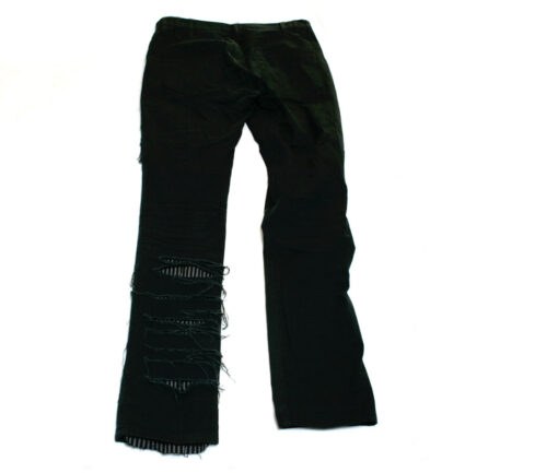 Black Peace Now Slit Leg Pants