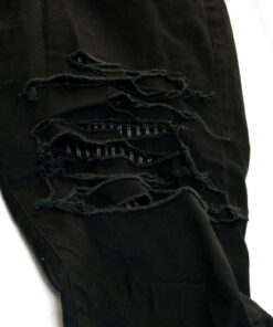 Black Peace Now Slit Leg Pants