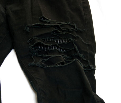 Black Peace Now Slit Leg Pants