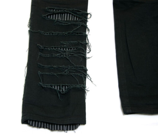 Black Peace Now Slit Leg Pants