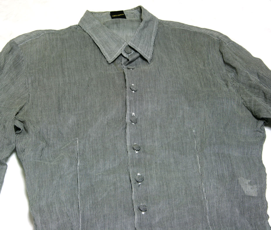 Gadget Grow Sheer Fabric Button Up Shirt