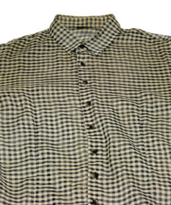 Gadget Grow Sheer Fabric Gingham Button-Up Shirt