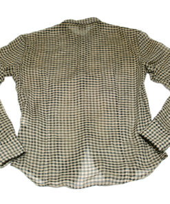 Gadget Grow Sheer Fabric Gingham Button-Up Shirt