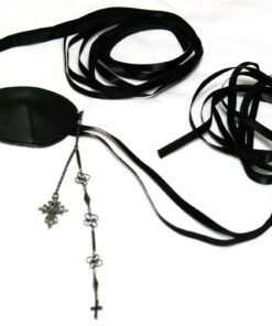 Black Peace Now Lace Tie Eye-Patch